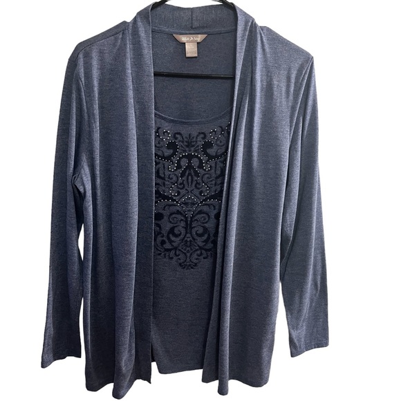 Casual Shirt with Cardigan - Picture 1 of 3